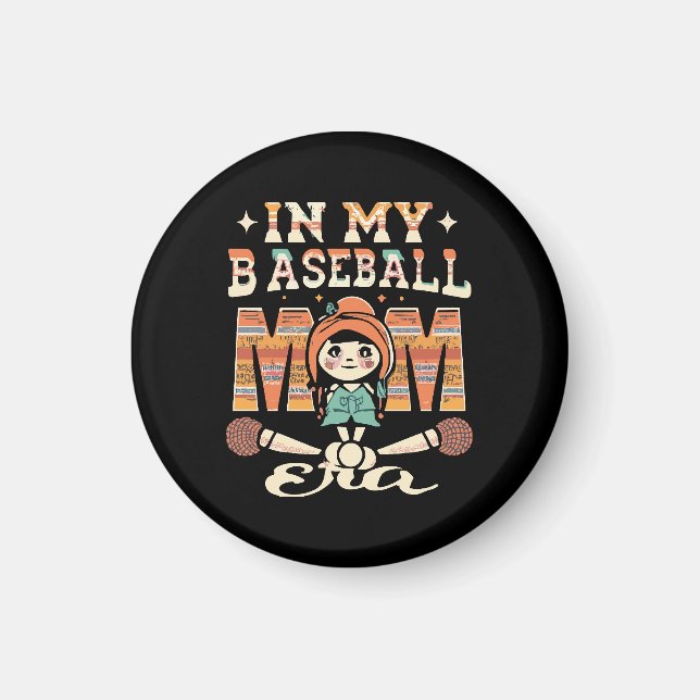 Aimant À l'ère de ma mère de baseball (Devant)
