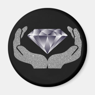 Aimant à mains de diamant