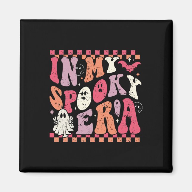 Aimant À Mon Époque Éffrayante Hippie Super Halloween Fan (Devant)