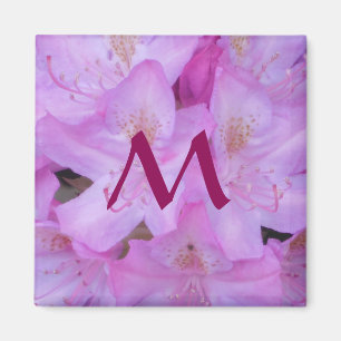 Aimant à monogramme rose
