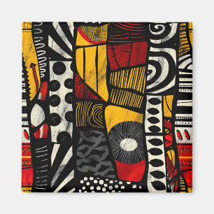 Aimant à motif tribal africain