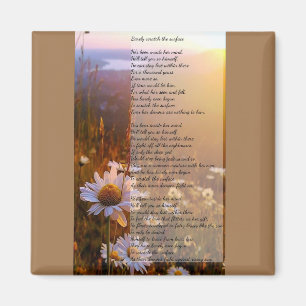 Aimant À peine gratter le poème de surface