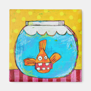 Aimant à poisson d'or non charné