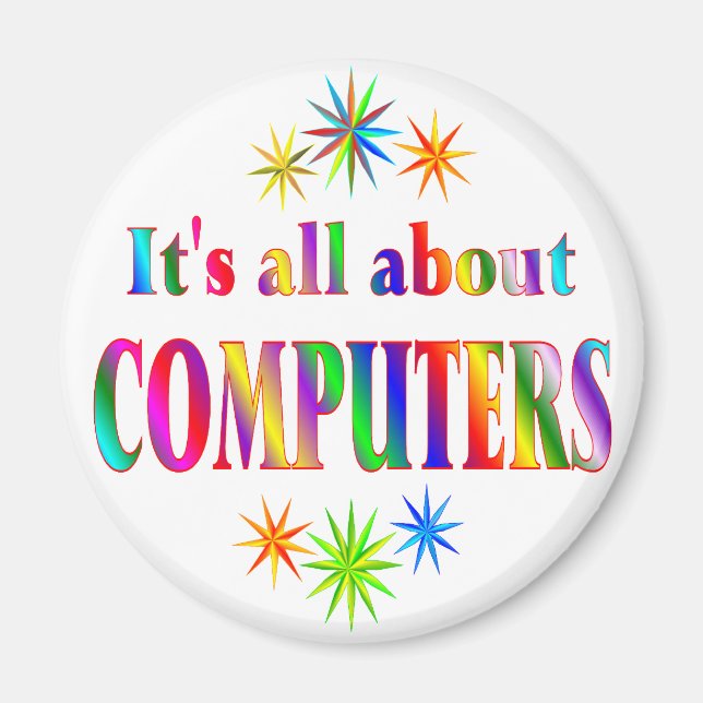 Aimant A propos des ordinateurs (Devant)