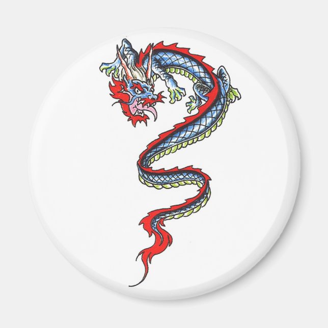 Aimant à thème cool Oriental Dragon (Devant)