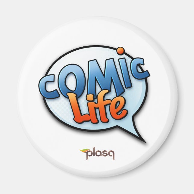 Aimant à vie de bande dessinée (Devant)