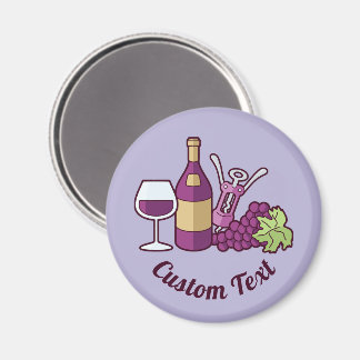 Aimant à vin rouge