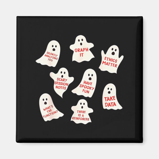 Aimant Aba Halloween Behavior Fall Applied Behavior Ysis  (Devant)