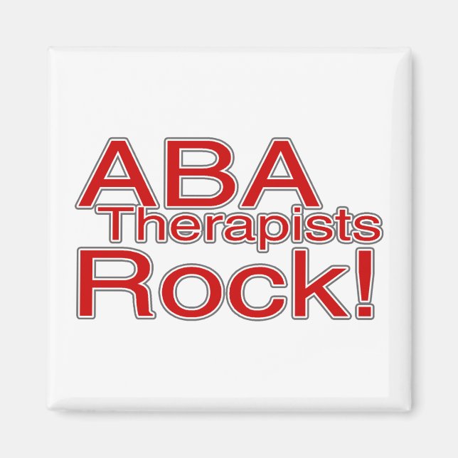 Aimant ABA Therapist Rock (Devant)