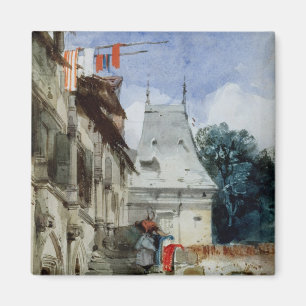 Aimant Abbaye St-Amand, Rouen (w/c, carrosserie et crayon