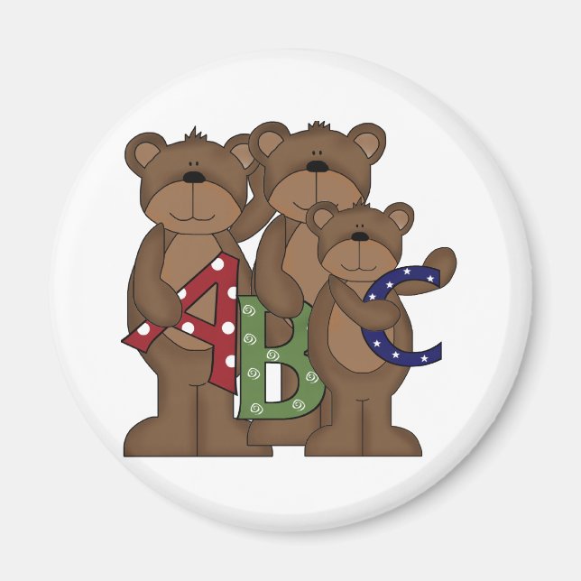 Aimant ABC Bears (Devant)