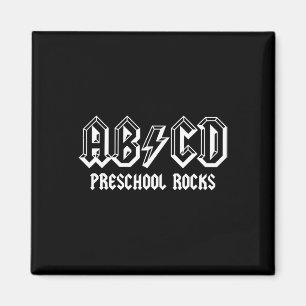 Aimant Abcd Rocks Retour à l'école Préscolaire Rocks Amus