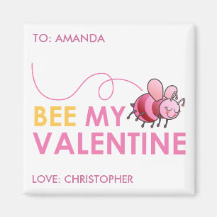 Aimant Abeille ma Saint Valentin