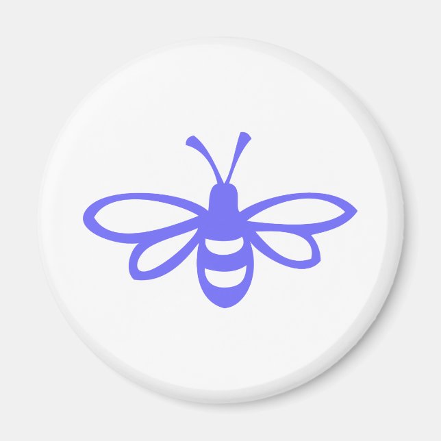 Aimant Abeille [orchidée] (Devant)