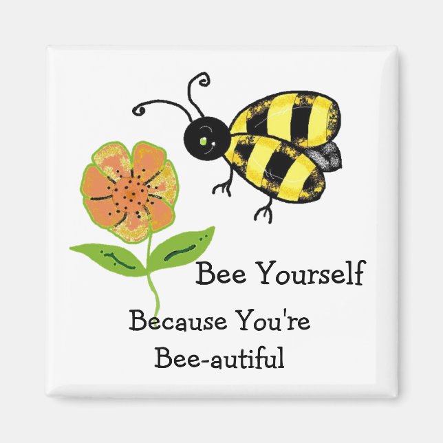 Aimant Abeille toi-même - tu es belle-fille (Devant)