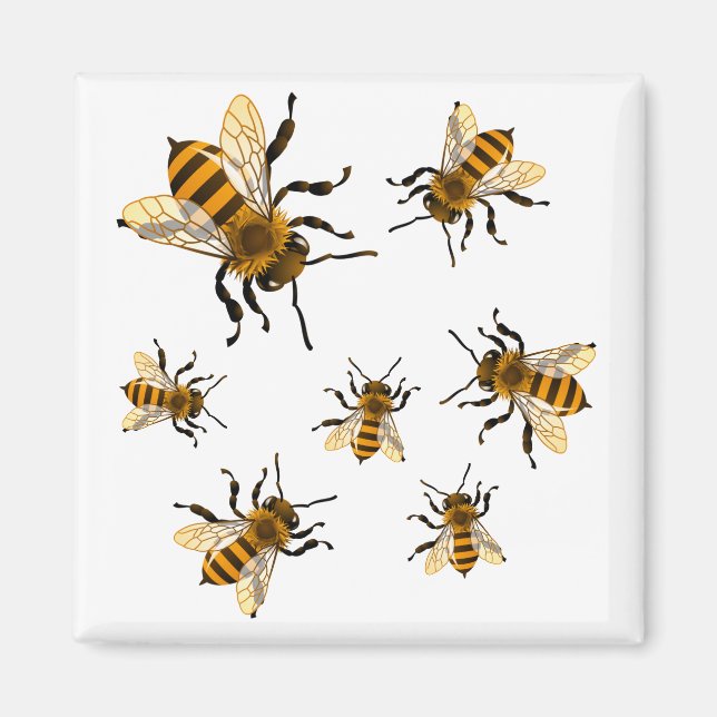 Aimant Abeilles (Devant)
