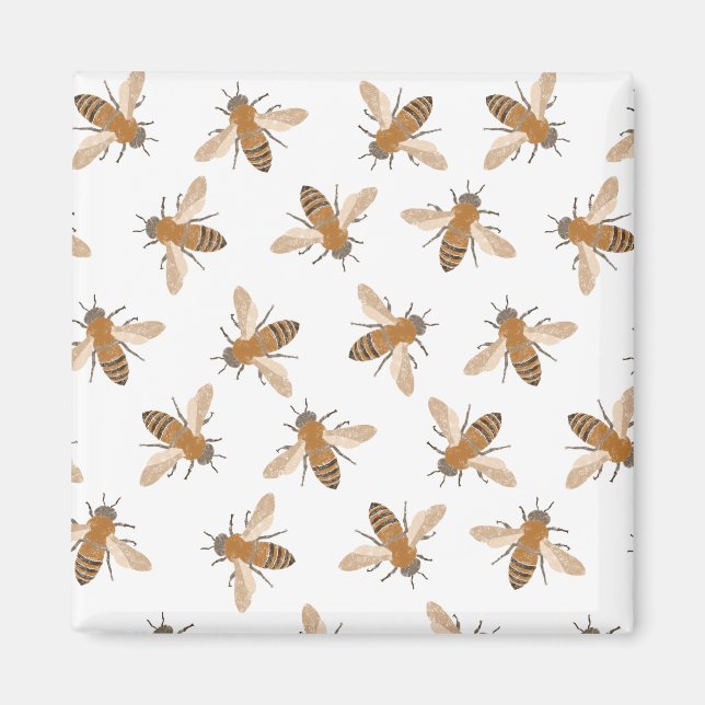 Aimant Abeilles à main (Devant)
