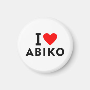 Aimant Abiko Japon ville d'amour cœur comme voyage