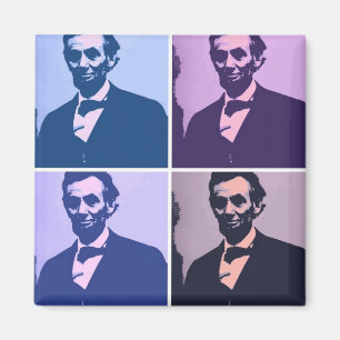 Aimant Abraham Lincoln Pop Art
