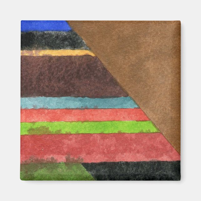 Aimant Abstrait "Chevrons" (Devant)