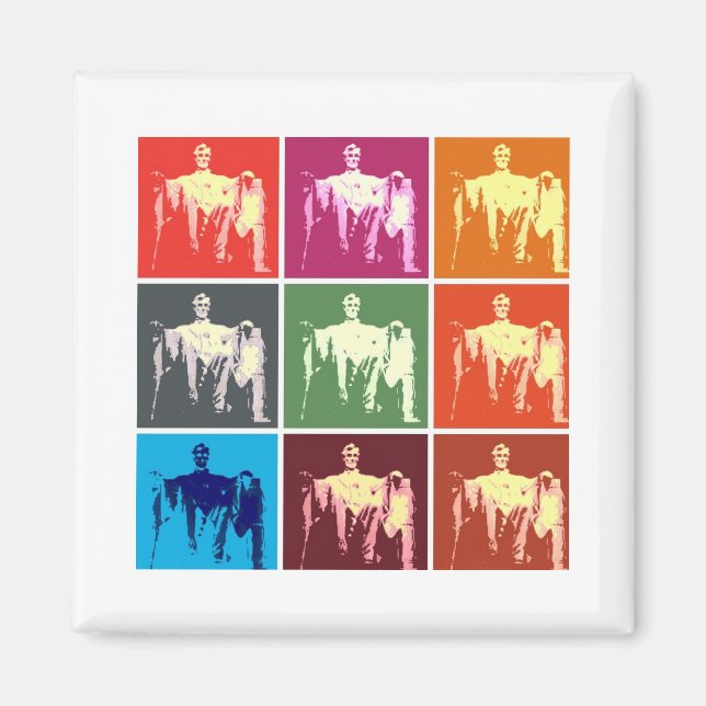 Aimant Abstrait commémoratif Lincoln (Devant)