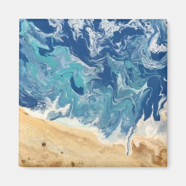 Aimant Abstrait de plage (Devant)
