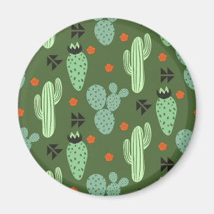 Aimant Abstrait Hipster Cactus Motif du désert