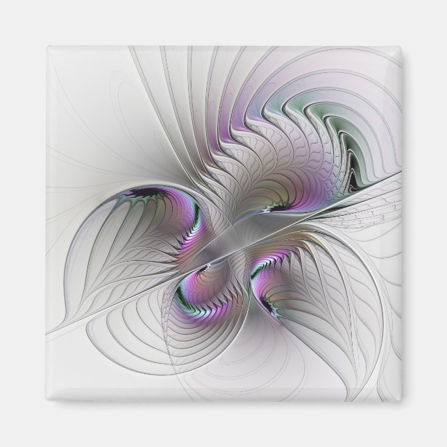Aimant Abstrait moderne Shy Imaginaire Figure Fractal Art (Devant)