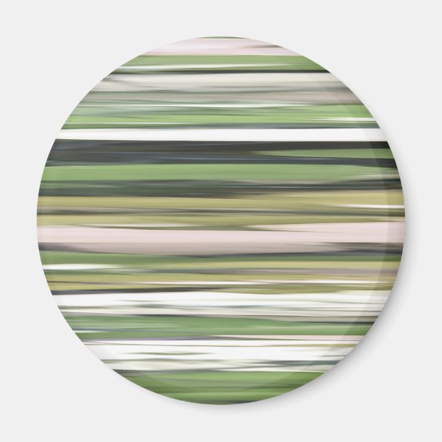 Aimant Abstrait n° 2 : Flou vert olive (Devant)