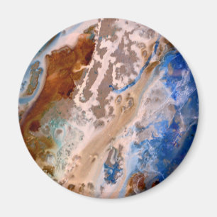 Aimant Abstrait plage de sable motif motif en mousse d'ea