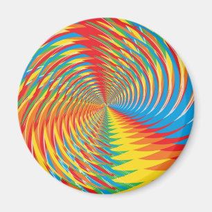 Aimant Abstrait / psychédélique Motif radial :