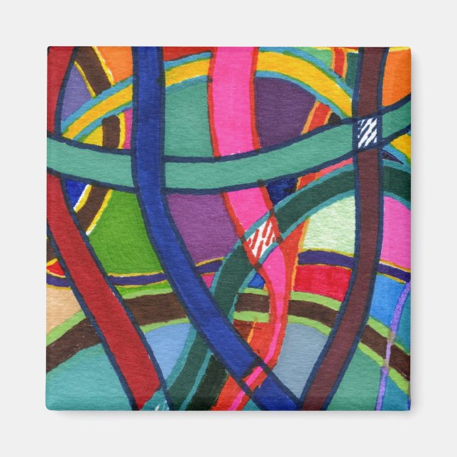 Aimant Abstrait "Tangled Weave" (Devant)