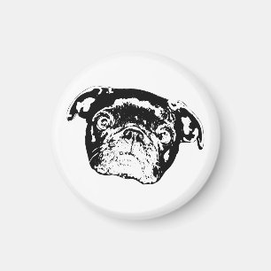 Aimant Accenteur de maison Pug câlin