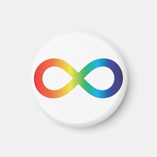 Aimant Acceptation de la Sensibilisation sur l'autisme de (Devant)