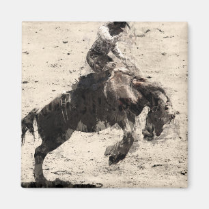 Aimant Accrocher - Bronco Busting Champ