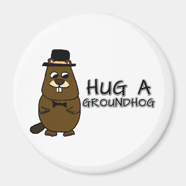 Aimant Accrocher une marmotte (Devant)