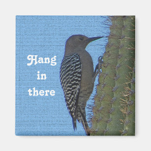 Aimant Accrochez-vous là Encourageant Pic-Pic Photo Cactu