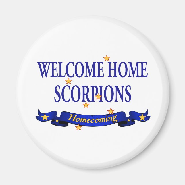 Aimant Accueil Bienvenue Scorpions (Devant)