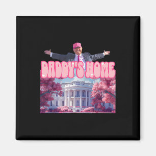 Aimant Accueil de papa Trump Pink Trump a gagné 2024 pren