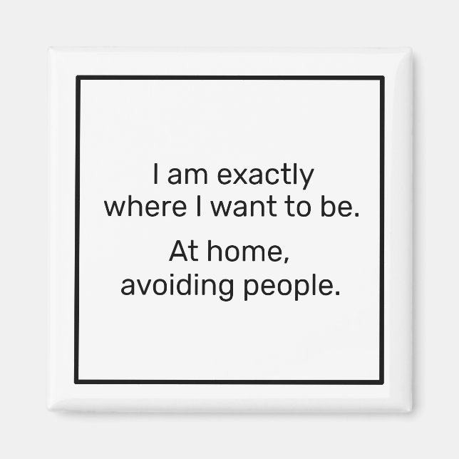 Aimant Accueil (noir) (Devant)