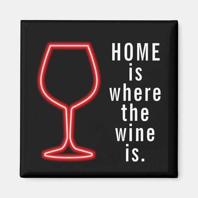 Aimant Accueil Où Le Vin Est Drôle (Devant)
