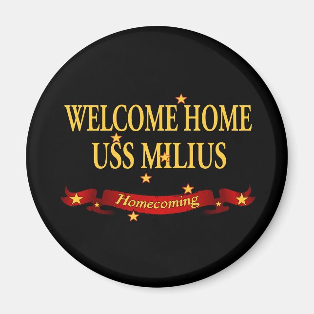Aimant Accueil USS Milius (Devant)