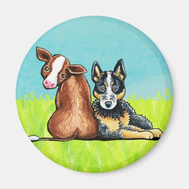 Aimant ACD et vache Brown (Devant)