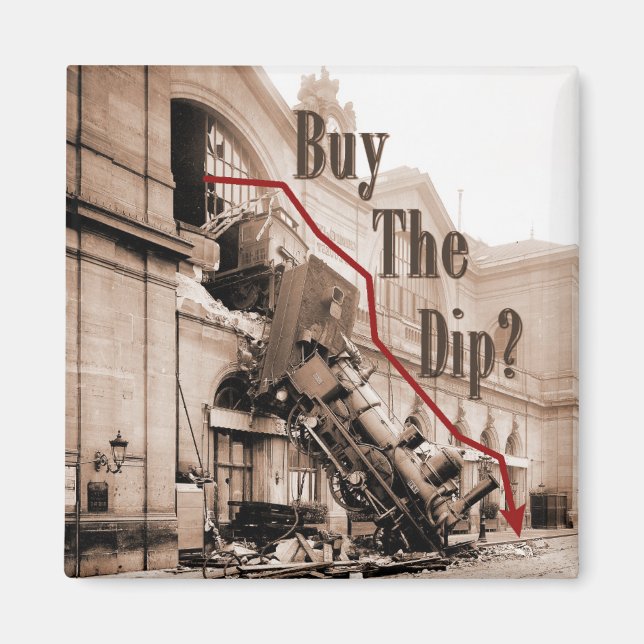 Aimant Acheter L'Humour Du Marché Stock Dip (Devant)