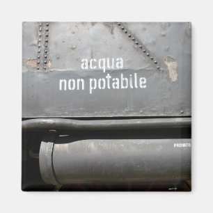 Aimant Acqua non Potabile - ne buvez pas