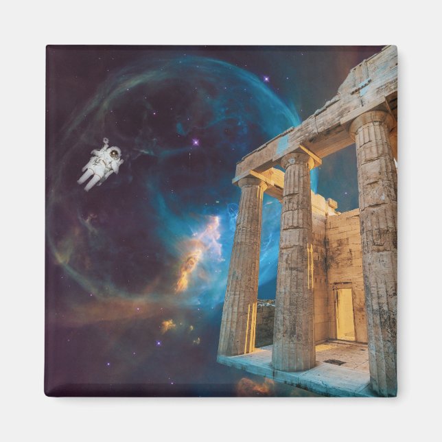 Aimant Acropole du Parthénon La Grèce rencontre l'espace (Devant)