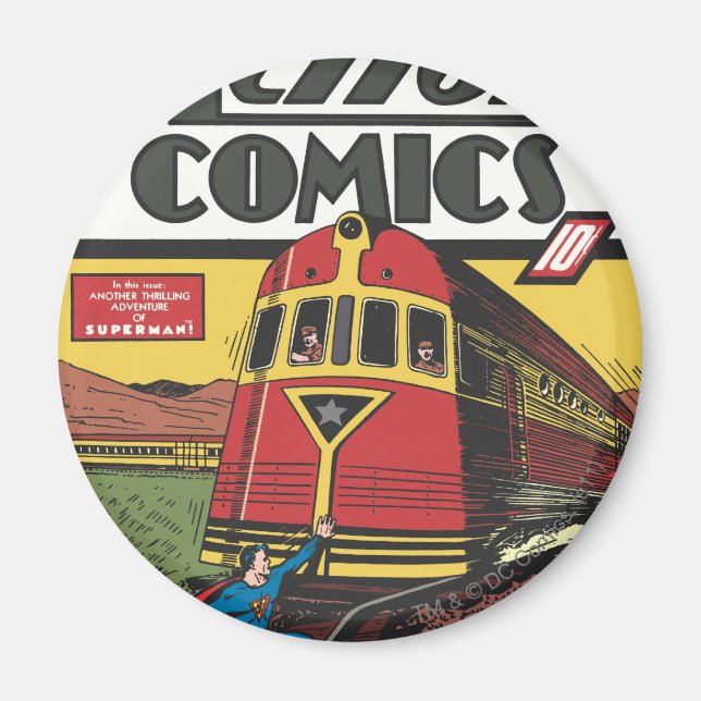 Aimant Action Comics - juin 1939 (Devant)