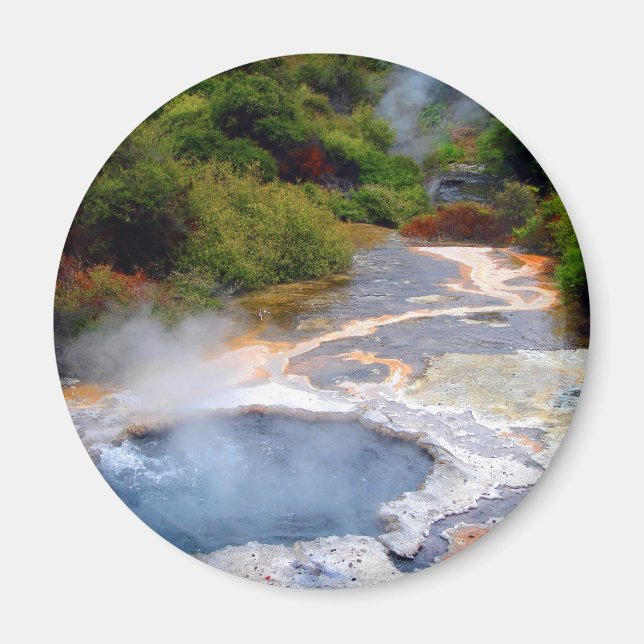 Aimant Activité géothermique près de Rotorua, Nouvelle-Zé (Devant)
