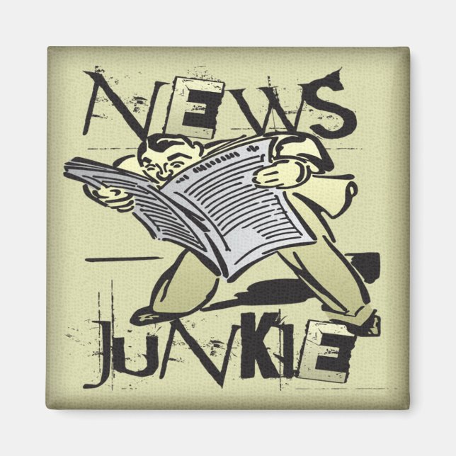 Aimant Actualités Junkie (Devant)