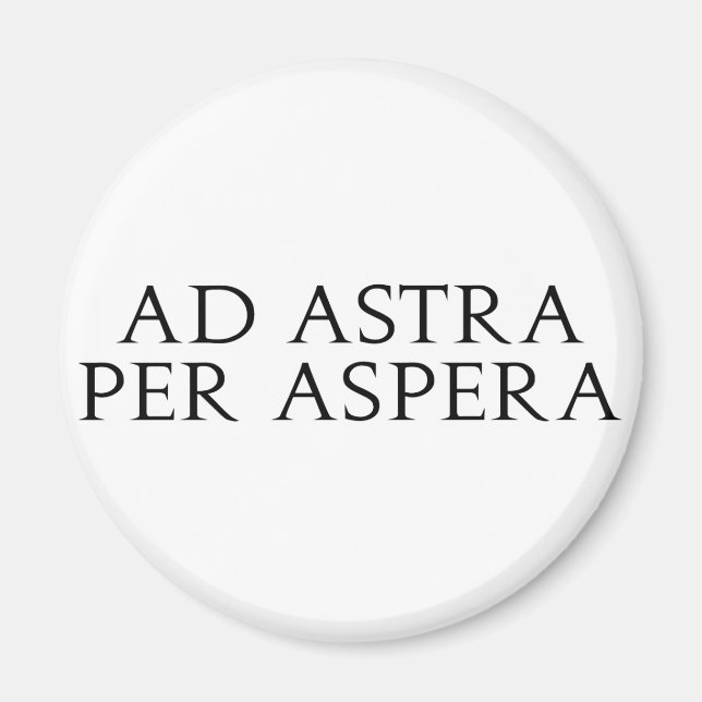 Aimant Ad Astra Per Aspera (Devant)